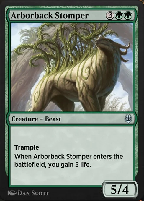 Arborback Stomper, carta Magic di tipo Creature — Beast illustrata da Dan Murayama Scott