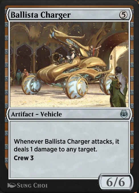 Ballista Charger, carta Magic di tipo Artifact — Vehicle illustrata da Sung Choi