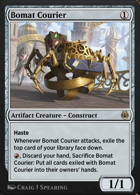 Bomat Courier, carta Magic di tipo Artifact Creature — Construct illustrata da Craig J Spearing