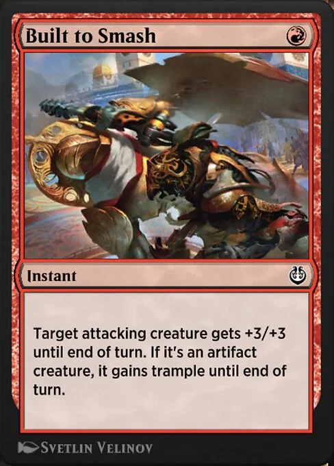 Built to Smash, carta Magic di tipo Instant illustrata da Svetlin Velinov