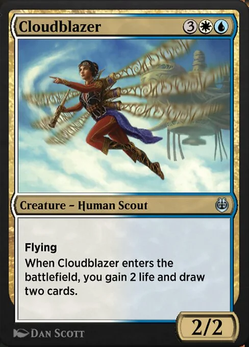 Cloudblazer, carta Magic di tipo Creature — Human Scout illustrata da Dan Murayama Scott