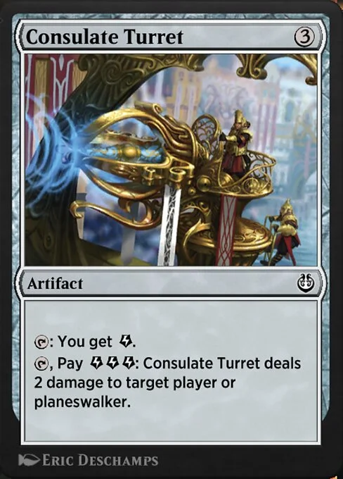 Consulate Turret, carta Magic di tipo Artifact illustrata da Eric Deschamps