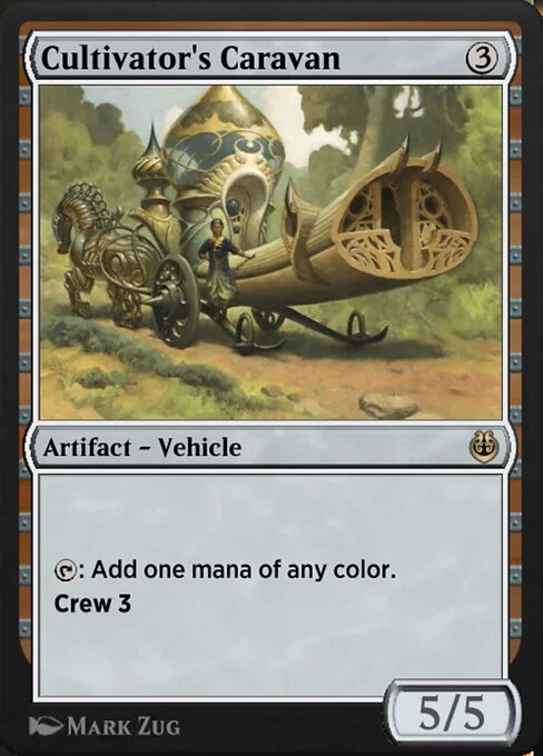 Cultivator's Caravan, carta Magic di tipo Artifact — Vehicle illustrata da Mark Zug