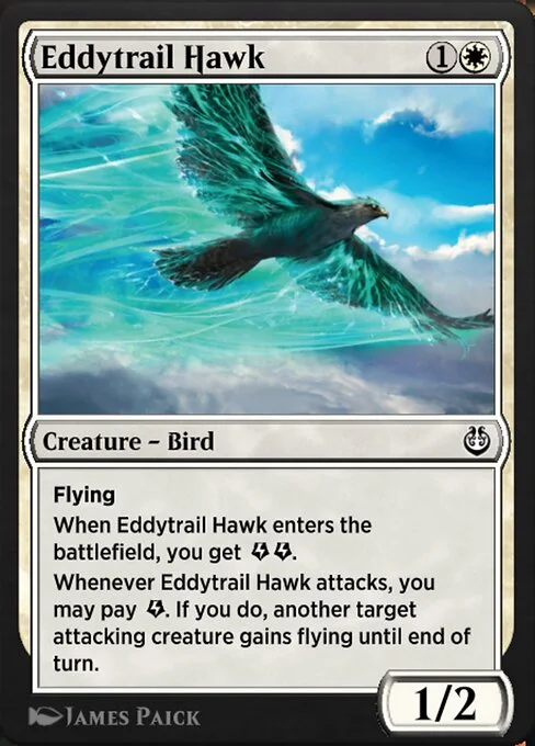 Eddytrail Hawk, carta Magic di tipo Creature — Bird illustrata da James Paick