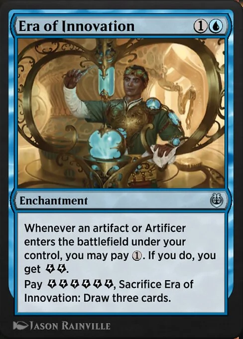 Era of Innovation, carta Magic di tipo Enchantment illustrata da Jason Rainville