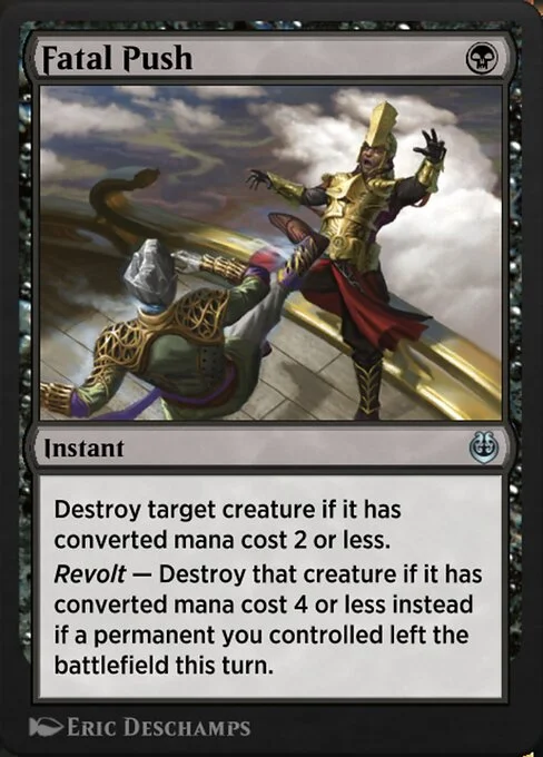 Fatal Push, carta Magic di tipo Instant illustrata da Eric Deschamps