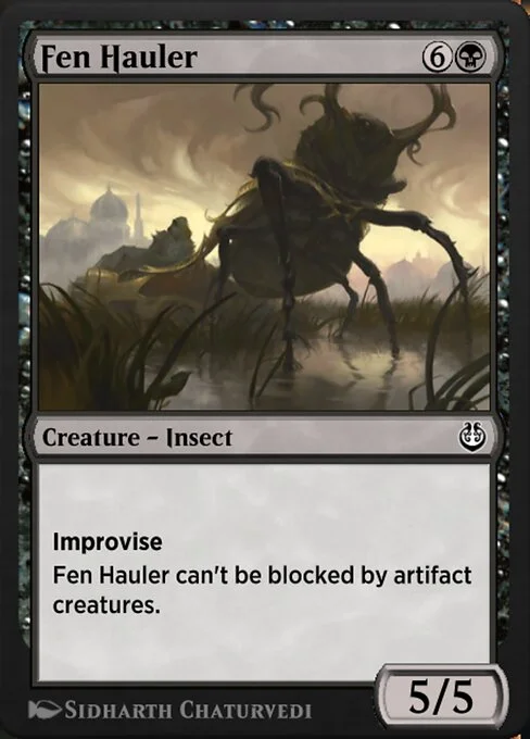 Fen Hauler, carta Magic di tipo Creature — Insect illustrata da Sidharth Chaturvedi