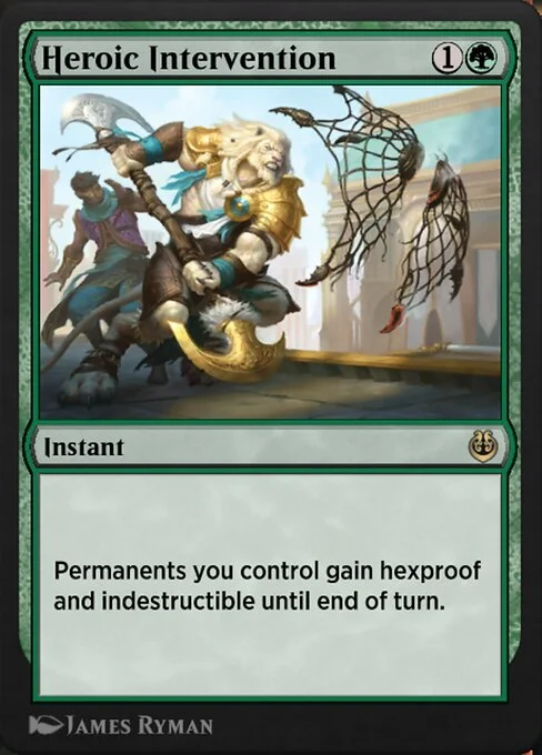 Heroic Intervention, carta Magic di tipo Instant illustrata da James Ryman