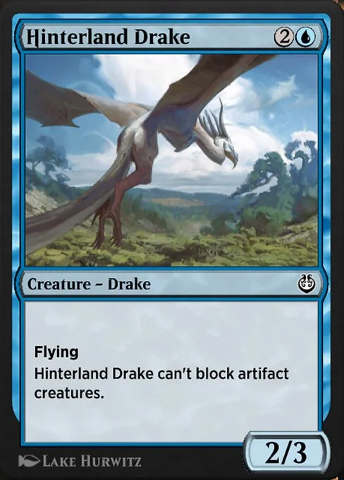 Hinterland Drake, carta Magic di tipo Creature — Drake illustrata da Lake Hurwitz