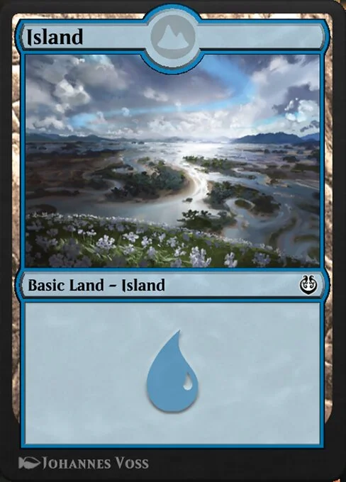 Island, carta Magic di tipo Basic Land — Island illustrata da Johannes Voss