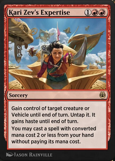 Kari Zev's Expertise, carta Magic di tipo Sorcery illustrata da Jason Rainville