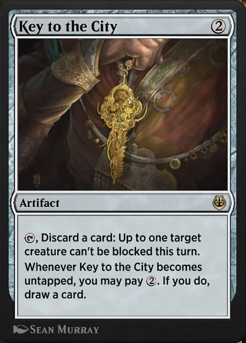 Key to the City, carta Magic di tipo Artifact illustrata da Sean Murray