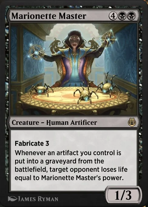 Marionette Master, carta Magic di tipo Creature — Human Artificer illustrata da James Ryman
