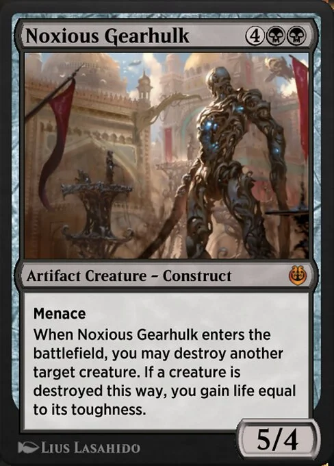 Noxious Gearhulk, carta Magic di tipo Artifact Creature — Construct illustrata da Lius Lasahido