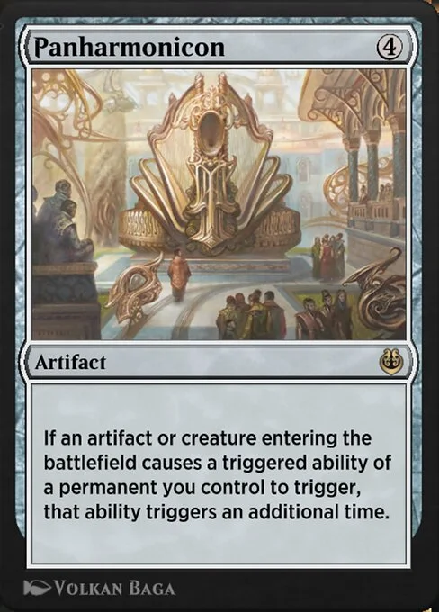 Panharmonicon, carta Magic di tipo Artifact illustrata da Volkan Baǵa