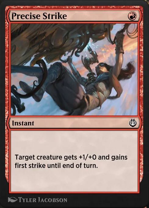 Precise Strike, carta Magic di tipo Instant illustrata da Tyler Jacobson