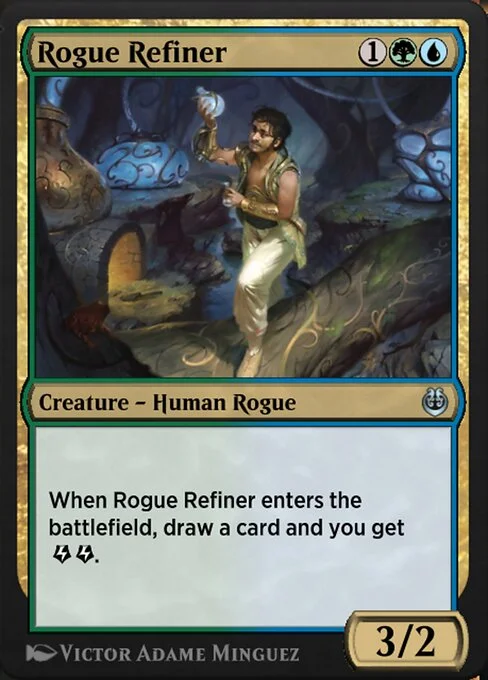 Rogue Refiner, carta Magic di tipo Creature — Human Rogue illustrata da Victor Adame Minguez