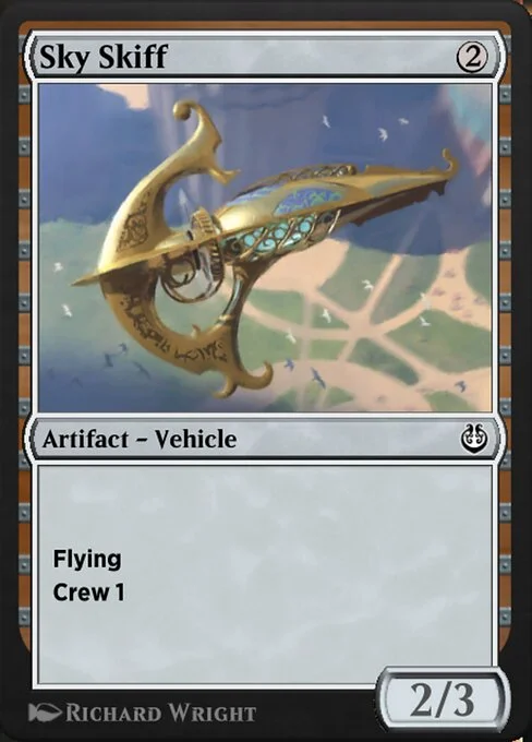 Sky Skiff, carta Magic di tipo Artifact — Vehicle illustrata da Richard Wright