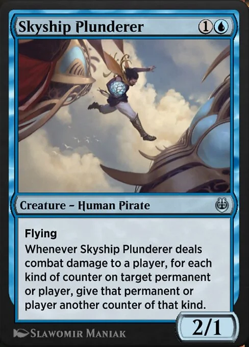 Skyship Plunderer, carta Magic di tipo Creature — Human Pirate illustrata da Slawomir Maniak
