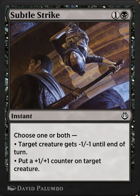 Subtle Strike, carta Magic di tipo Instant illustrata da David Palumbo
