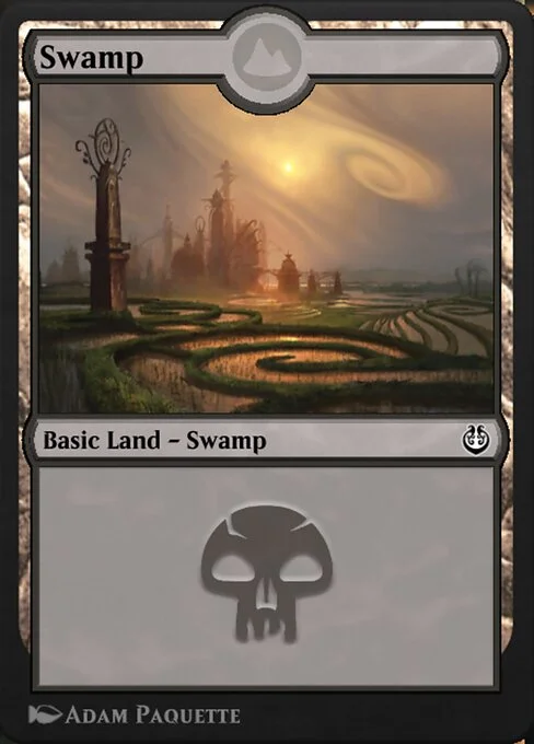 Swamp, carta Magic di tipo Basic Land — Swamp illustrata da Adam Paquette