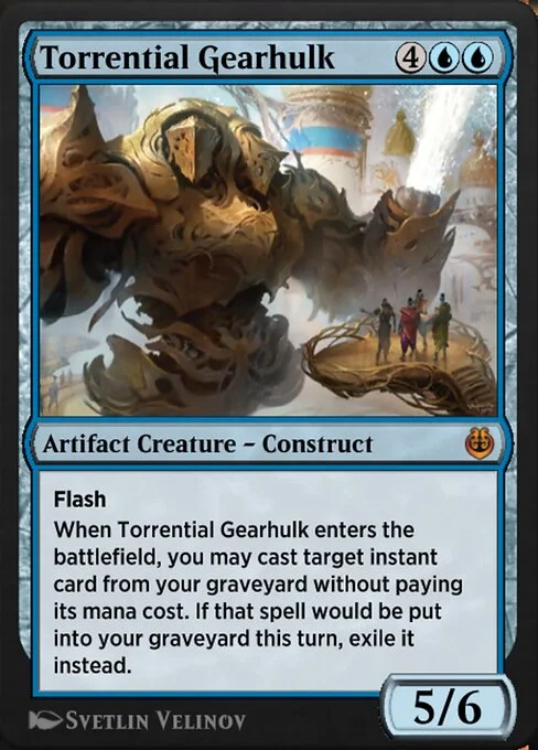 Torrential Gearhulk, carta Magic di tipo Artifact Creature — Construct illustrata da Svetlin Velinov
