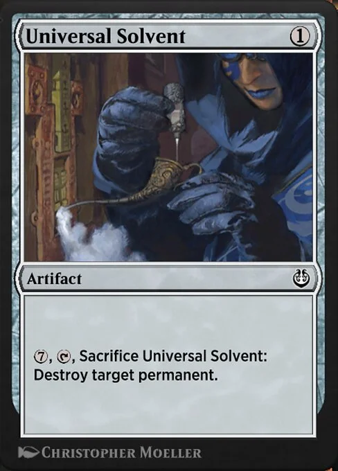 Universal Solvent, carta Magic di tipo Artifact illustrata da Christopher Moeller