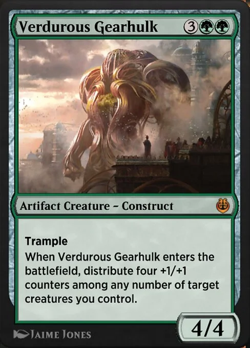 Verdurous Gearhulk, carta Magic di tipo Artifact Creature — Construct illustrata da Jaime Jones