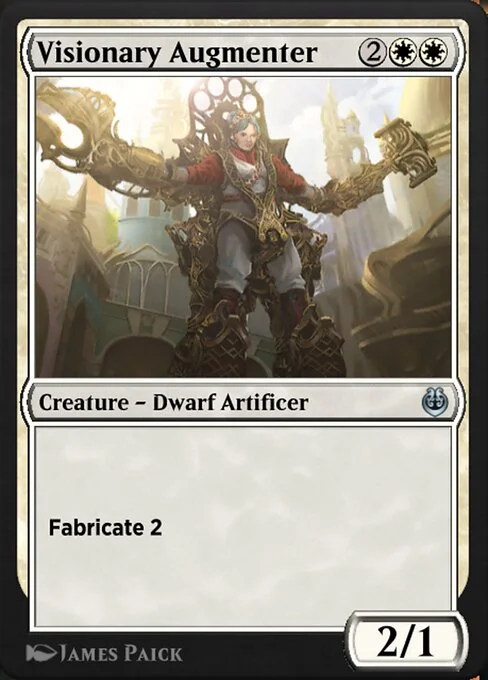 Visionary Augmenter, carta Magic di tipo Creature — Dwarf Artificer illustrata da James Paick
