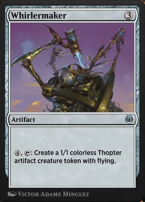 Whirlermaker, carta Magic di tipo Artifact illustrata da Victor Adame Minguez