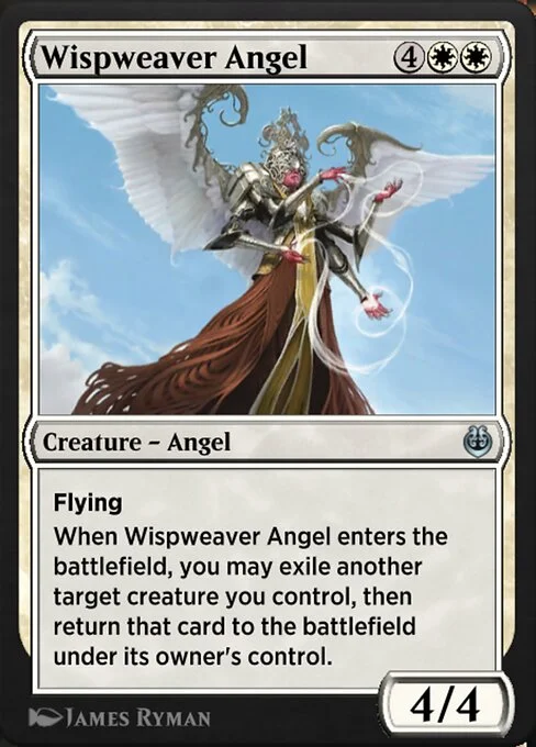 Wispweaver Angel, carta Magic di tipo Creature — Angel illustrata da James Ryman