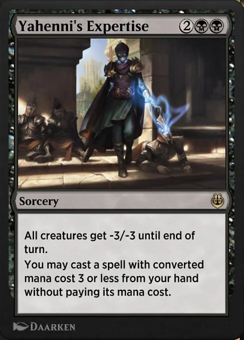 Yahenni's Expertise, carta Magic di tipo Sorcery illustrata da Daarken