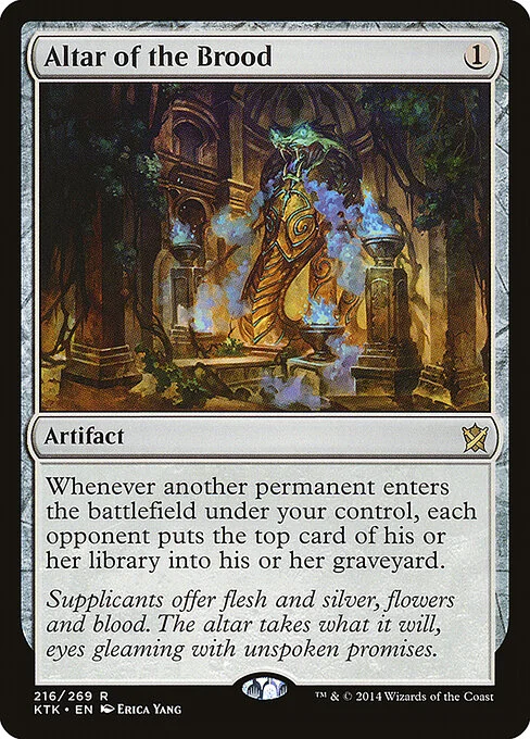 Altar of the Brood, carta Magic di tipo Artifact illustrata da Erica Yang