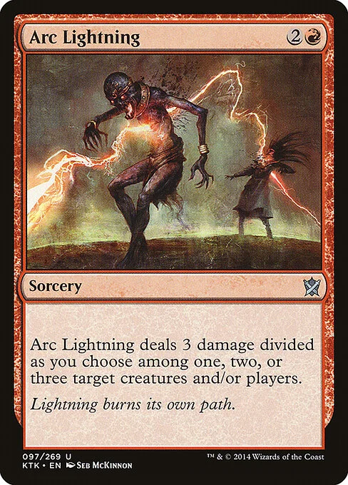 Arc Lightning, carta Magic di tipo Sorcery illustrata da Seb McKinnon
