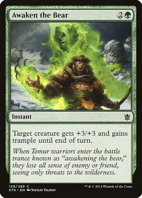 Awaken the Bear, carta Magic di tipo Instant illustrata da Svetlin Velinov