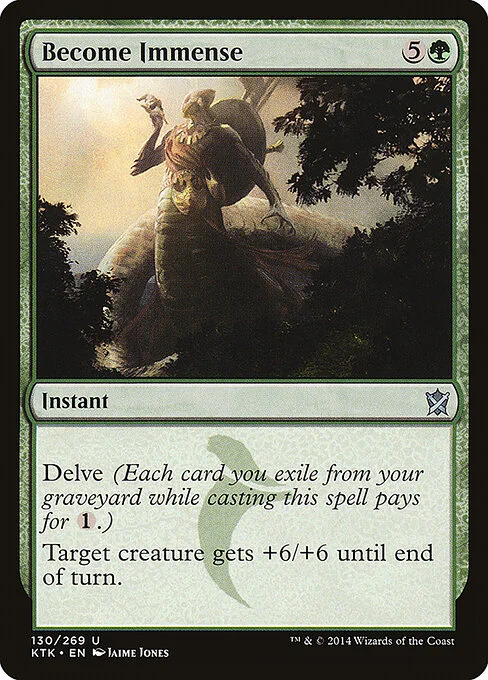 Become Immense, carta Magic di tipo Instant illustrata da Jaime Jones