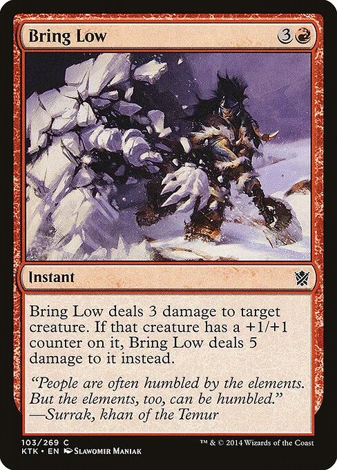 Bring Low, carta Magic di tipo Instant illustrata da Slawomir Maniak