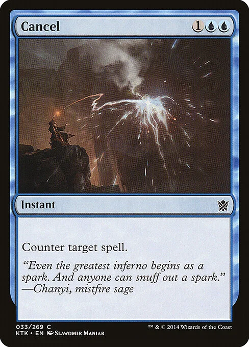 Cancel, carta Magic di tipo Instant illustrata da Slawomir Maniak