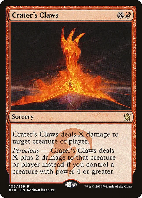 Crater's Claws, carta Magic di tipo Sorcery illustrata da Noah Bradley
