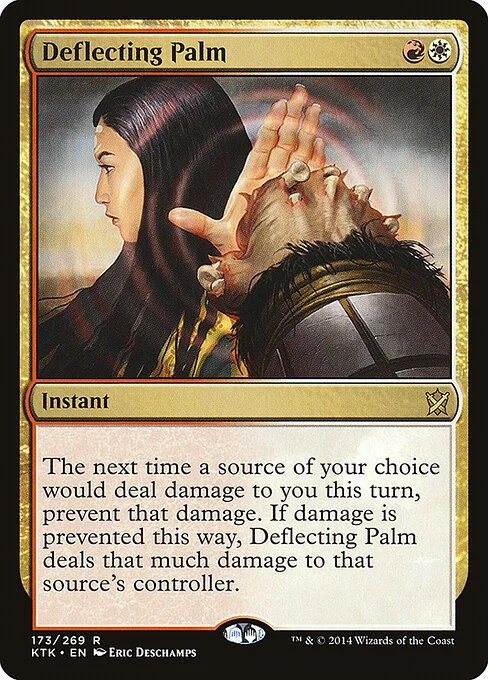 Deflecting Palm, carta Magic di tipo Instant illustrata da Eric Deschamps