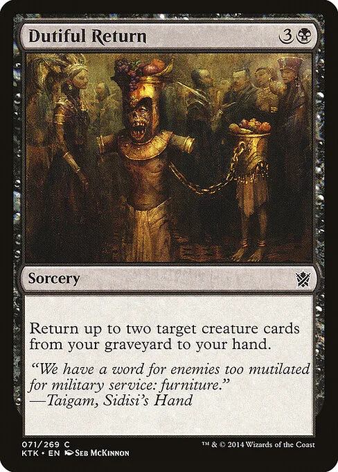 Dutiful Return, carta Magic di tipo Sorcery illustrata da Seb McKinnon