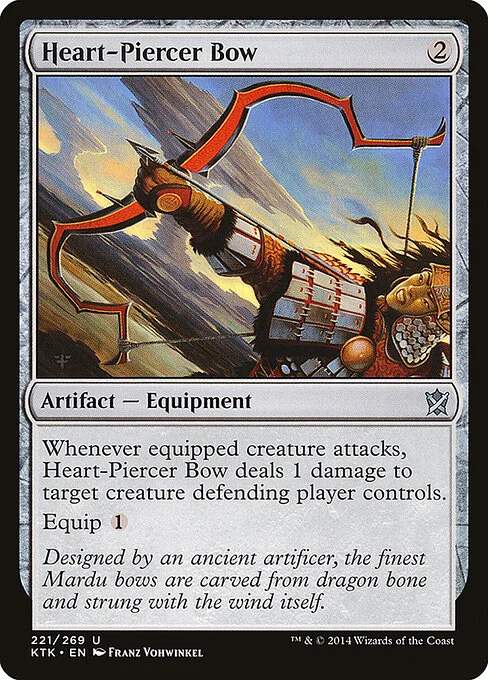 Heart-Piercer Bow, carta Magic di tipo Artifact — Equipment illustrata da Franz Vohwinkel