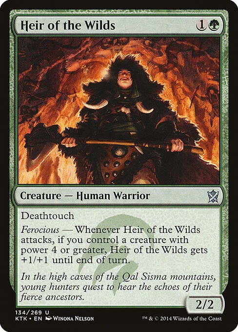 Heir of the Wilds, carta Magic di tipo Creature — Human Warrior illustrata da Winona Nelson