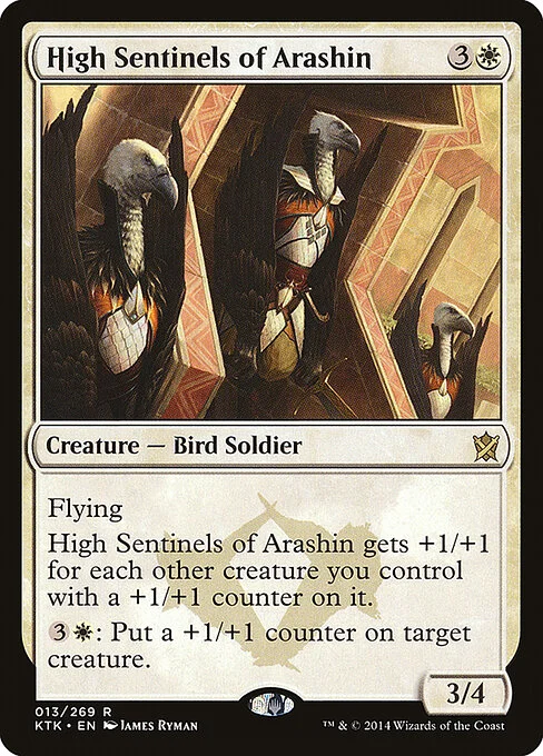 High Sentinels of Arashin, carta Magic di tipo Creature — Bird Soldier illustrata da James Ryman
