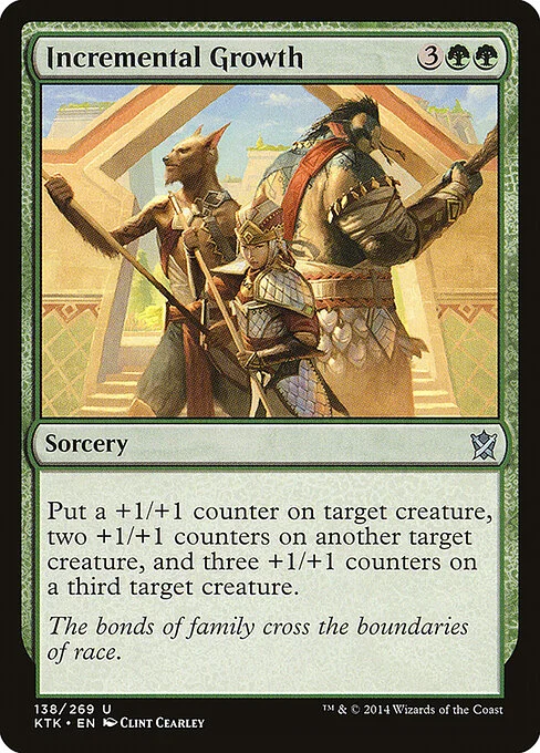 Incremental Growth, carta Magic di tipo Sorcery illustrata da Clint Cearley