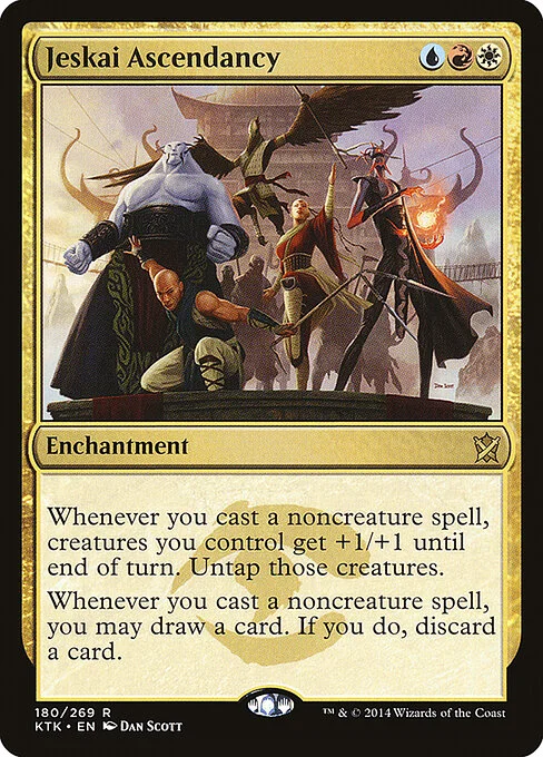 Jeskai Ascendancy, carta Magic di tipo Enchantment illustrata da Dan Murayama Scott