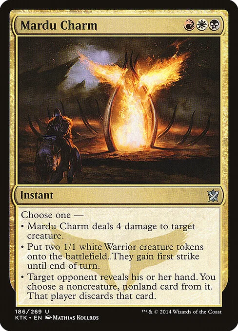Mardu Charm, carta Magic di tipo Instant illustrata da Mathias Kollros