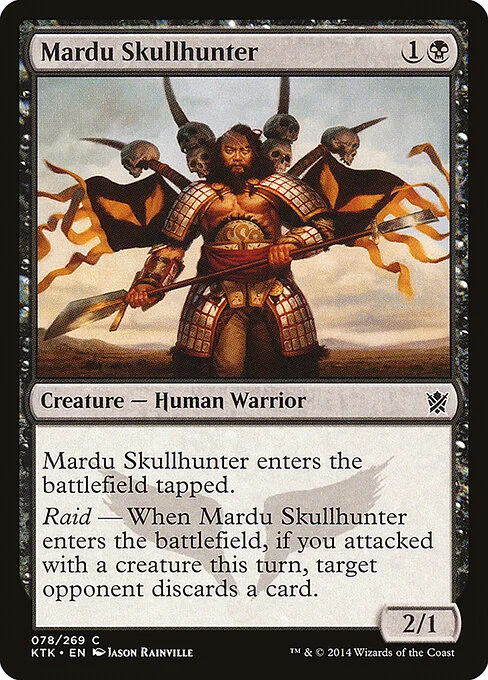 Mardu Skullhunter, carta Magic di tipo Creature — Human Warrior illustrata da Jason Rainville