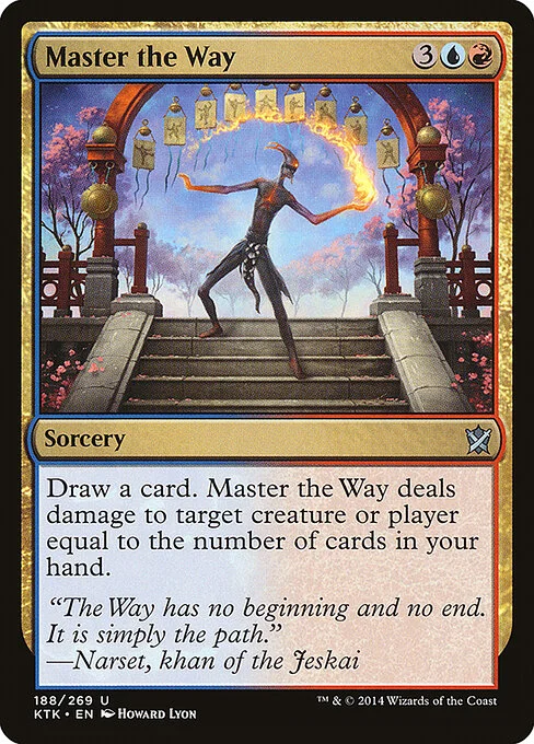 Master the Way, carta Magic di tipo Sorcery illustrata da Howard Lyon
