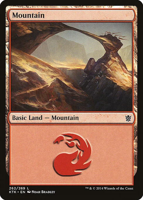 Mountain, carta Magic di tipo Basic Land — Mountain illustrata da Noah Bradley